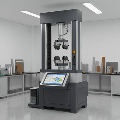 Spannungsprüfmaschine mit 0,5-500 kN Prüfkraftbereich, ±0,5% Prüfgeschwindigkeitsgenauigkeit und 650 mm Höchstprüfbreite für die Materialanalyse